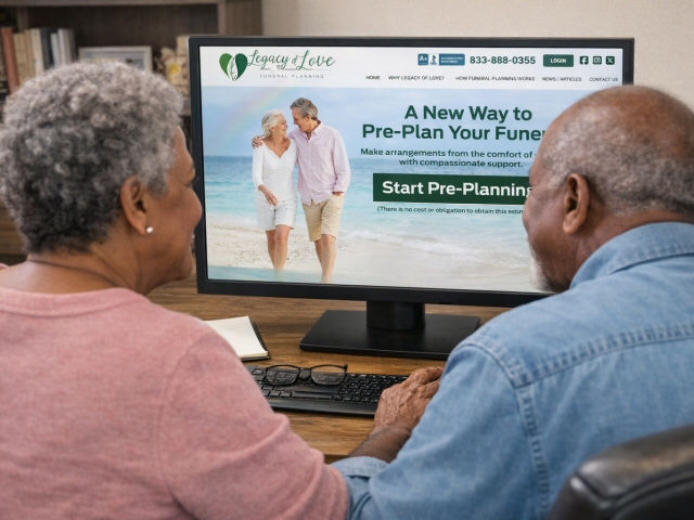 According to a National Funeral Directors Association 2025 article 31.8% of families prefer a hybrid approach combining online funeral planning with funeral expert consultation. This is exactly what Legacy of Love offers.
