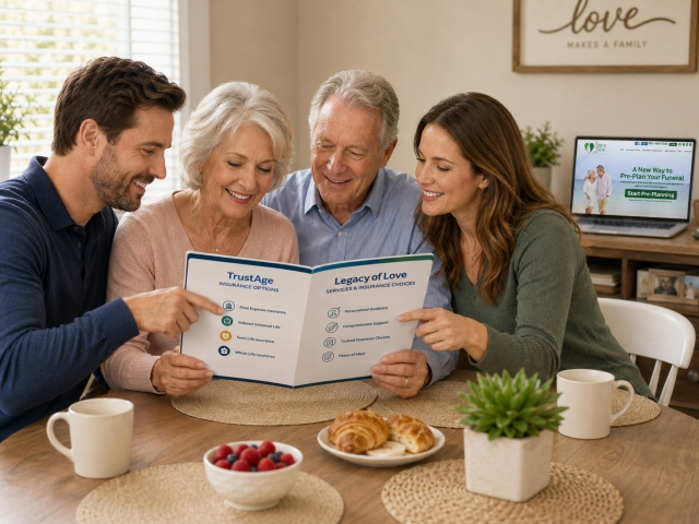 A comparison of TrustAge's funeral pre-planning and final expense insurance options vs services and options from Legacy of Love.